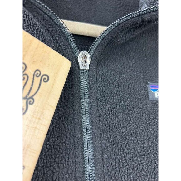 Patagonia Synchilla Women's Size Medium Sweater Fleece Black Full Zip Jacket - Picture 10 of 15